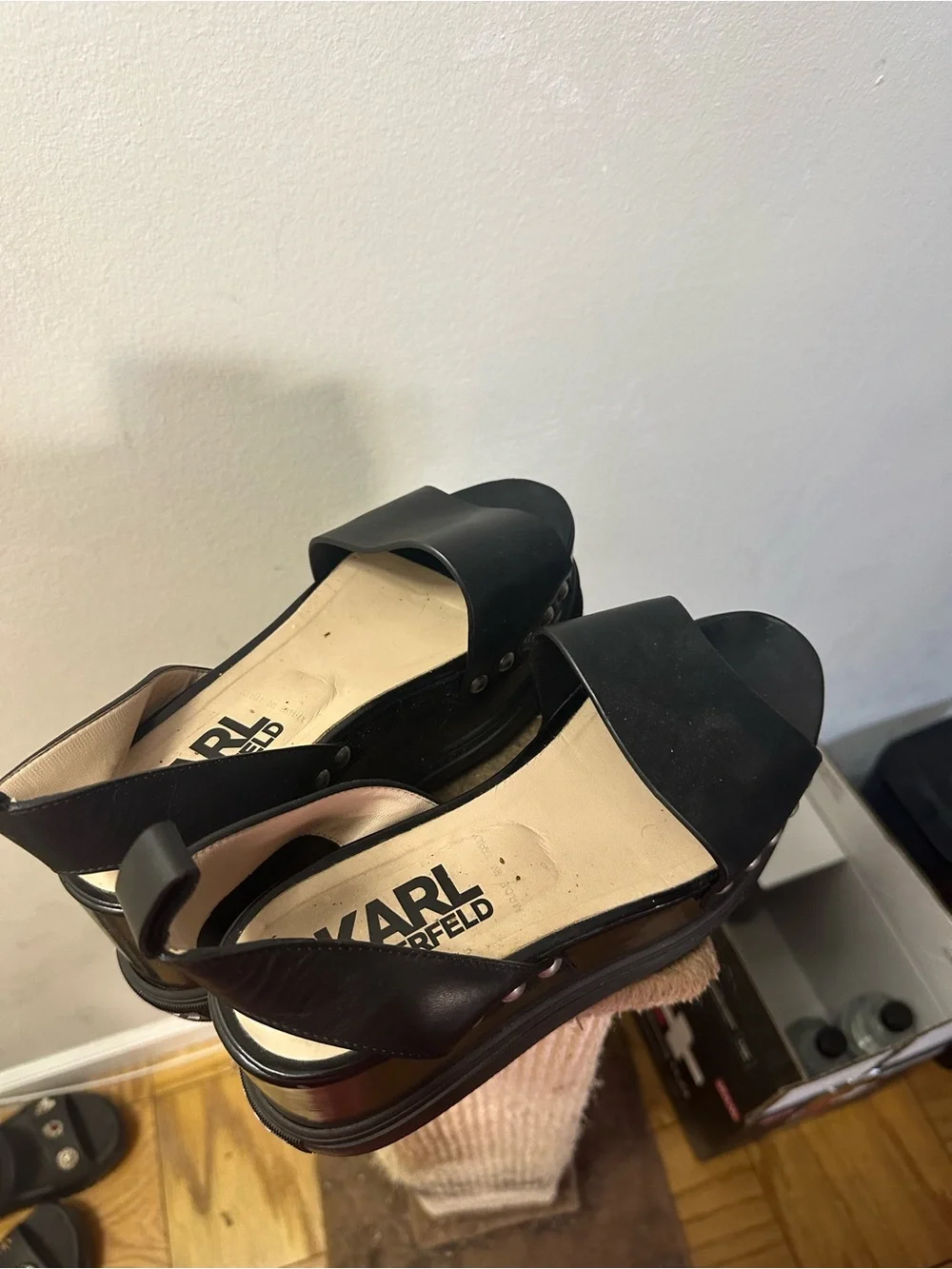 Well-Worn Karl Lagerfeld Wedges